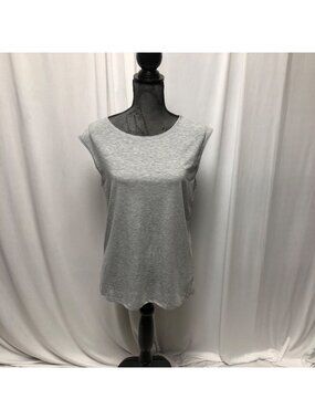 Panhandle Tank Top Juniors Sz Large Heather Grey Sleeveless Mesh Back Panel NEW